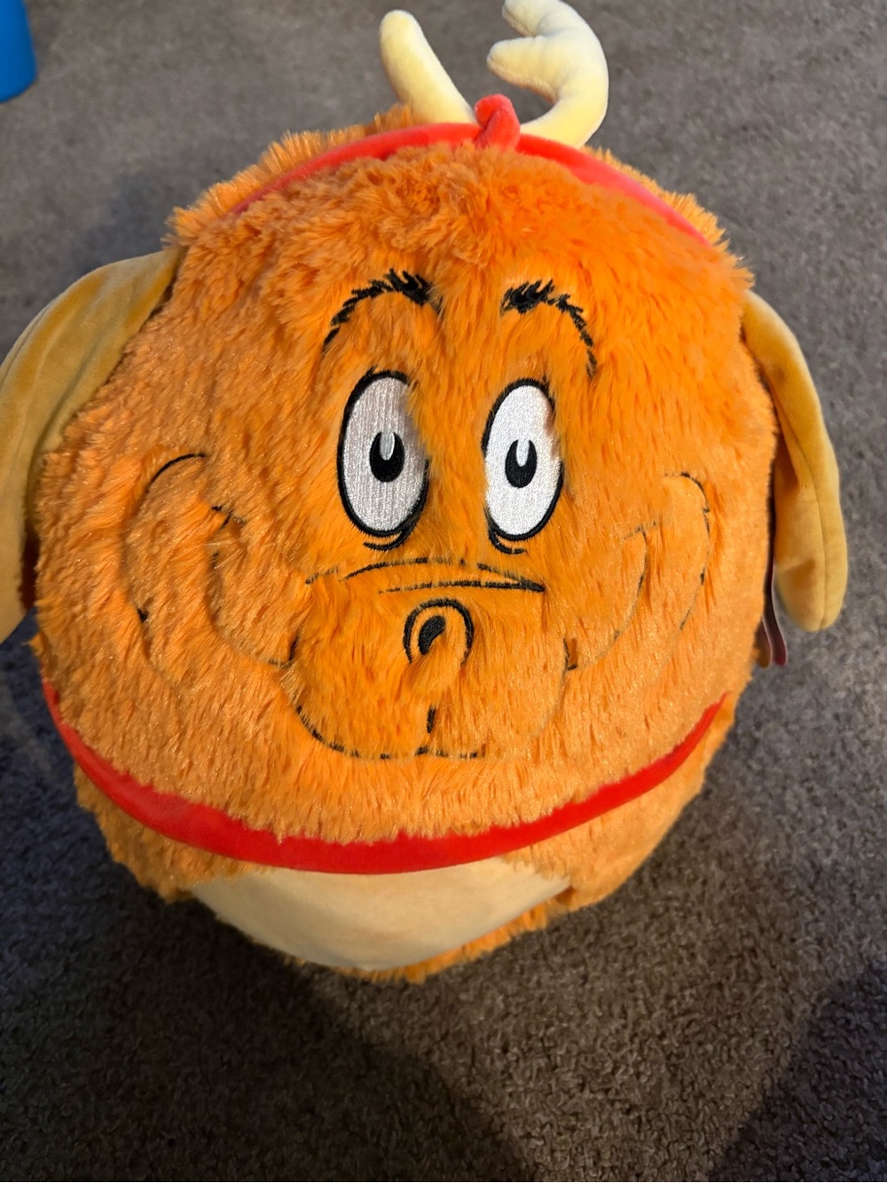 Squishmallows Orange Plush with Red Trim and Yellow Antlers - Max from Grinch